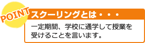 スクーリングとは・・・